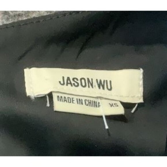 Jason Wu Black Cut-Out Satin Soft Glam Midi Dress XS - Picture 4 of 6